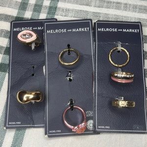 Melrose and Market ring sets